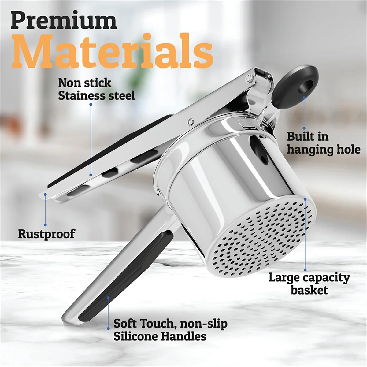 A25I Potato Ricer، أداة هراسة  - مراجعة Potato Masher Ricer وسعره