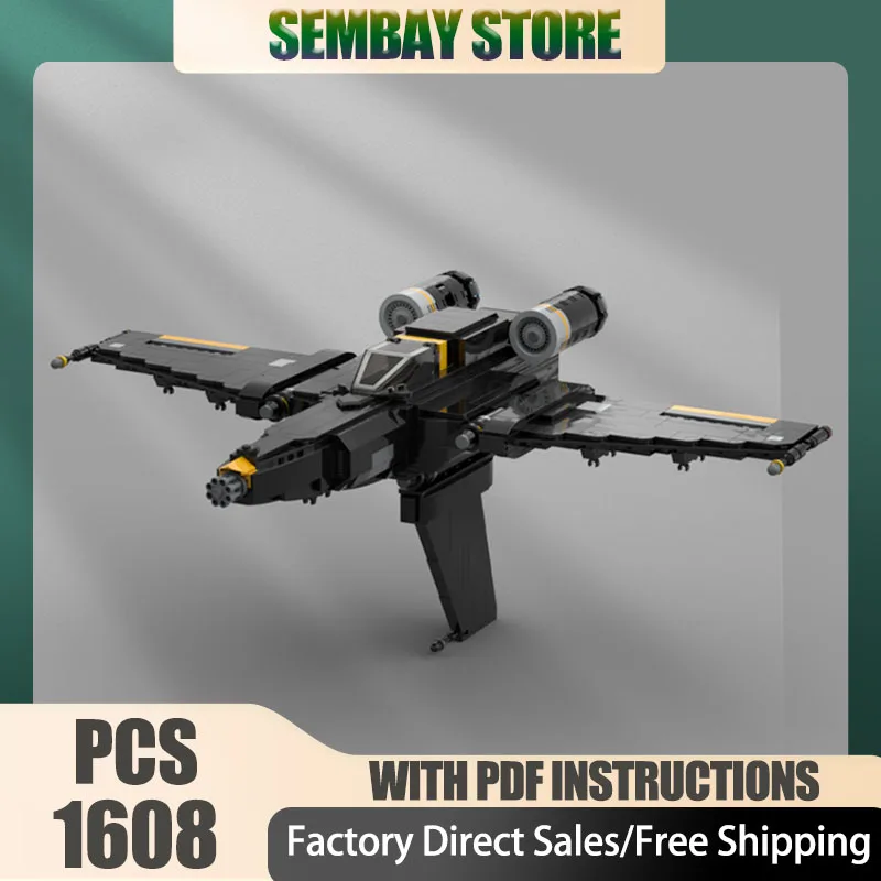 

Fighter Model Moc Building Bricks Modular Eagle Fighter - Helldivers2 Model Technology Block Christmas DIY Toy Construction Gift