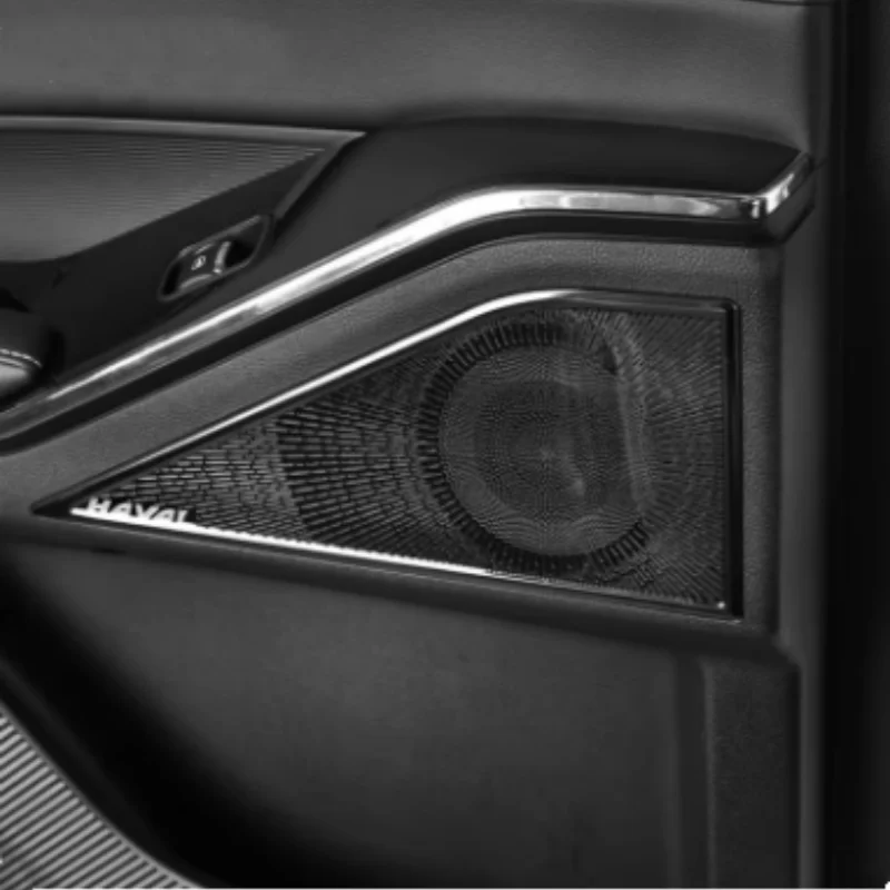 

Door Speaker Cover Interior Handle Horn Front Column Sound Trim Styling Decoration Accessories For Haval H6 3rd Gen 2021-2024