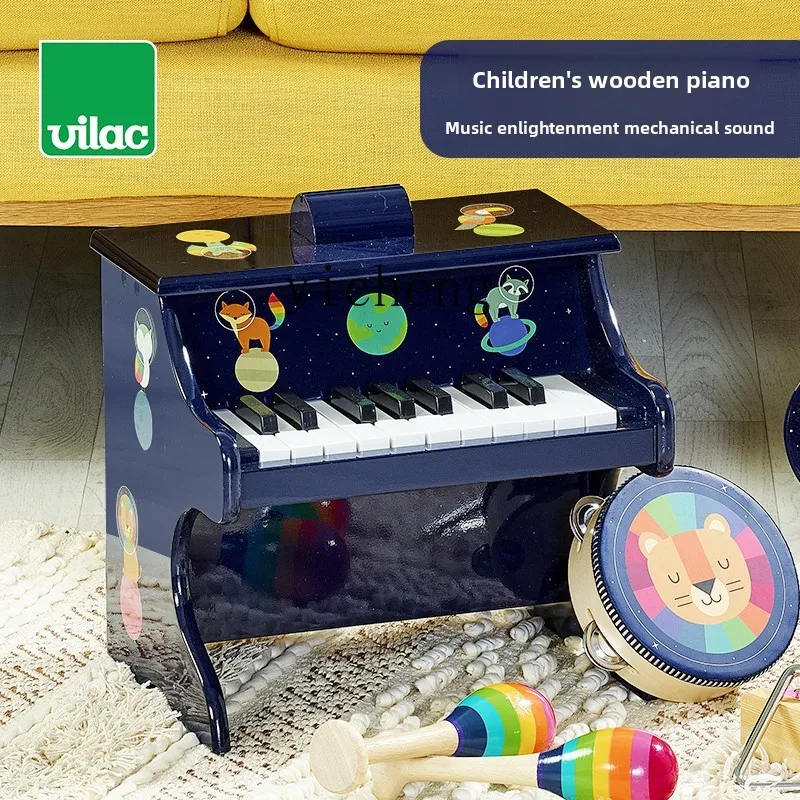 

ZZ Children's Wooden Mechanical Piano Baby Entry Beginner Music Enlightenment Toy Gift 3-6 Years Old