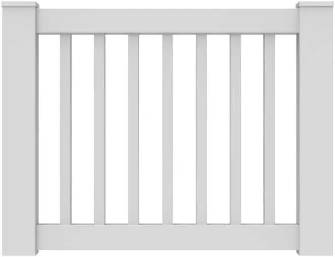 73030535 Gate Vinyl Rail, White