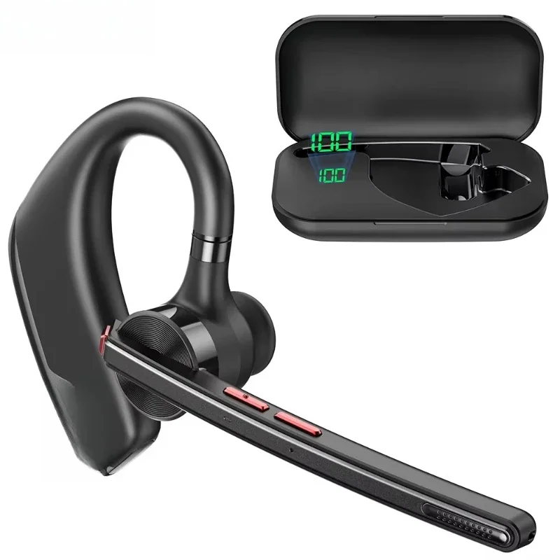 

Noise canceling mini earphones hands-free wireless single earphones with charging case bluetooth earphones