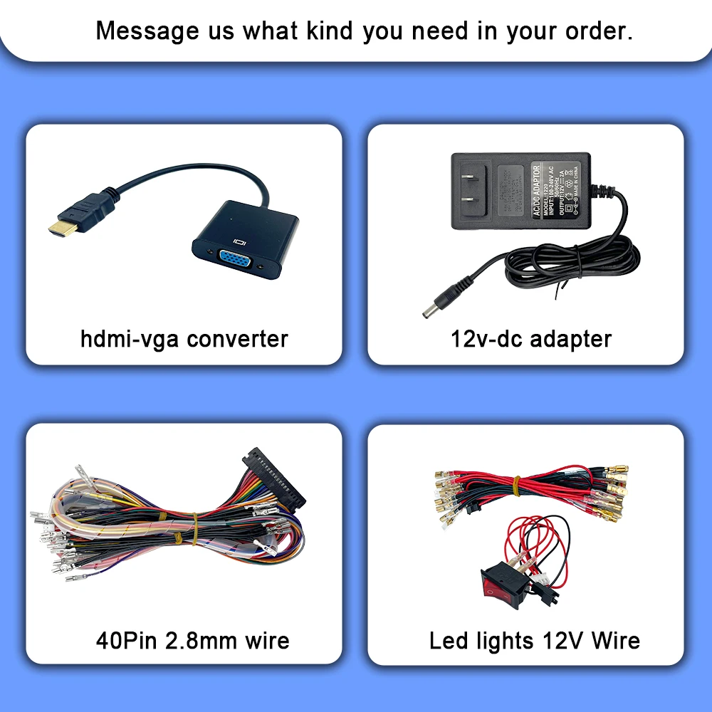 3D WiFi 10888 in 1 Pandora Saga EX2 Box DIY Kit Arcade Game Console 8 Way Joystick Led Lights Push Button Cabinet Bartop