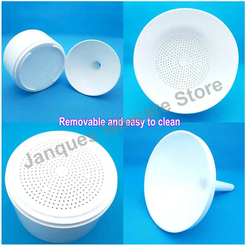 1pcs Bottom ID 55/70/90/110/150mm Plastic Detachable Filter Funnel  Resistant corrosion Buchner Funnel Laboratory Filter Tool