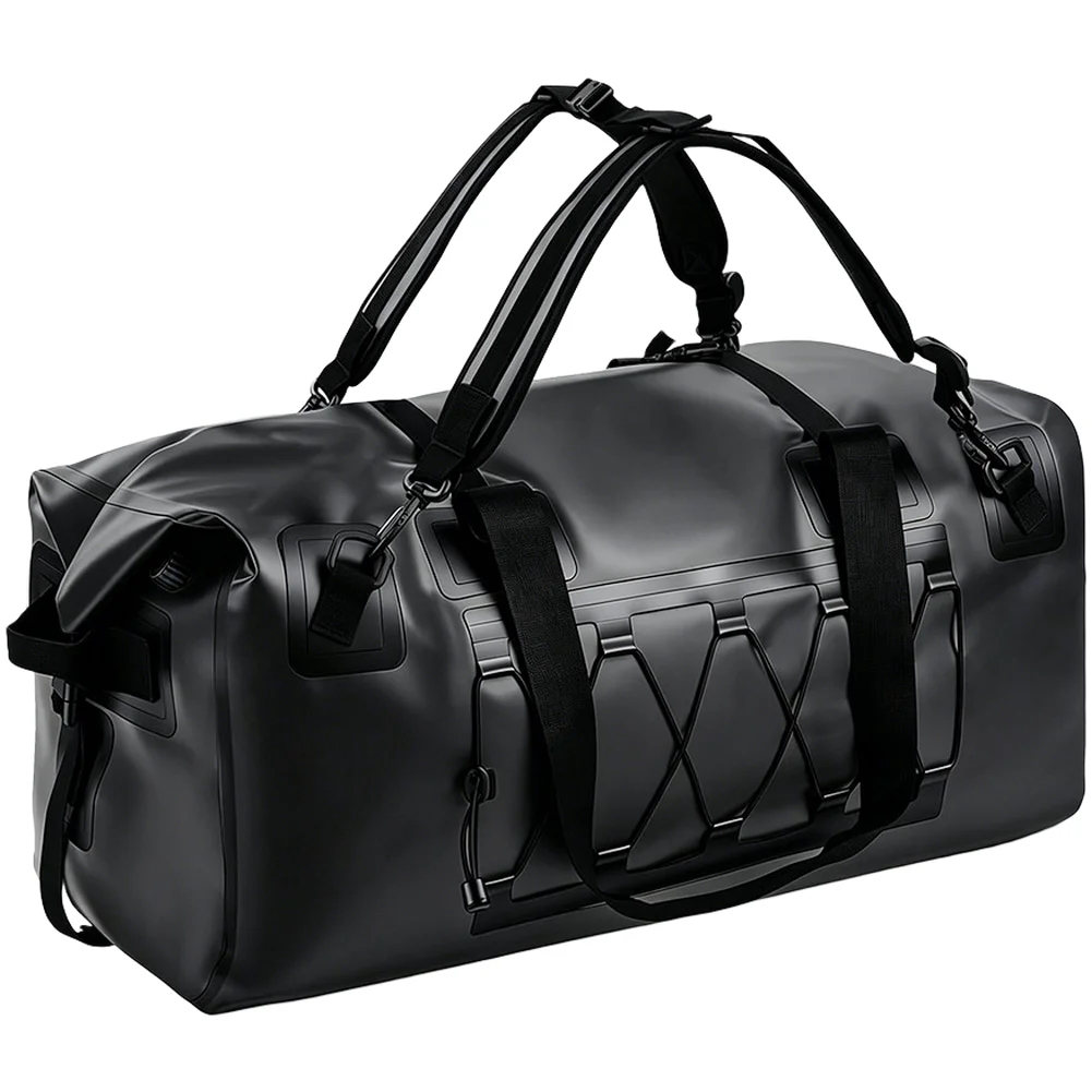 Cycling Backpack Outdoor Compression Sack PVC Wet Dry Sack Stainless Steel Carrying Hooks For Helmet And Gear Storage