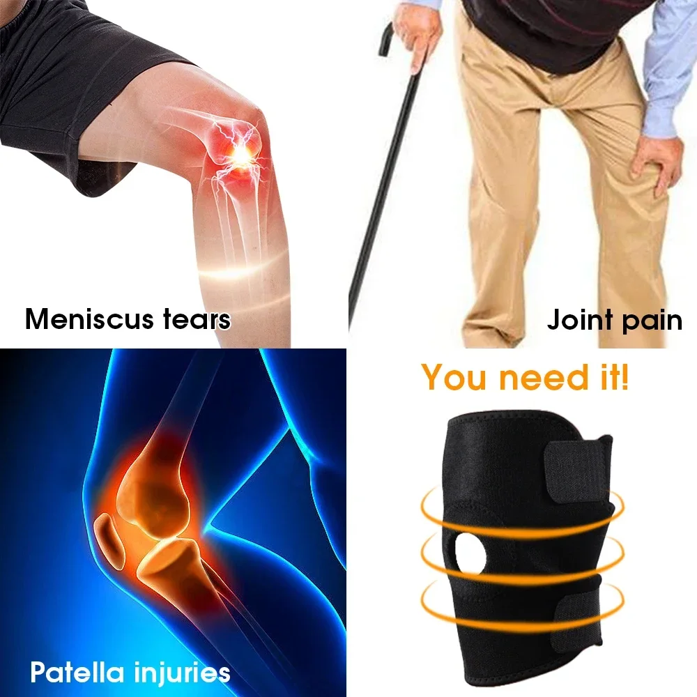 1PC Orthopädische Knie Pad Knie Brace Unterstützung Joint Pain Relif Patella Protector Einstellbare Sport Kneepad Schutz Meniskus Bänder – Detail 5