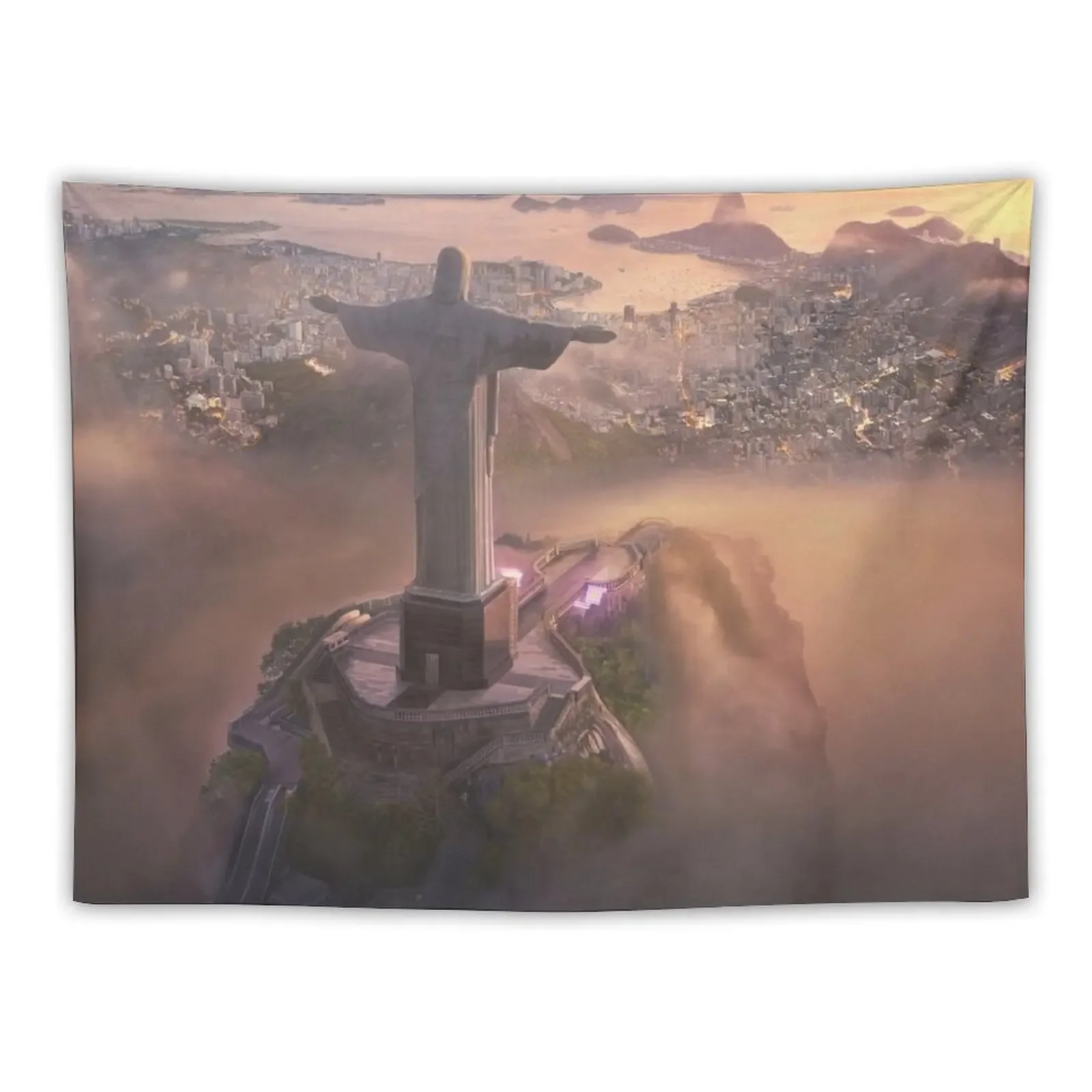 

Christ the Redeemer Tapestry Room Decor For Girls Aesthetics For Room Tapestry