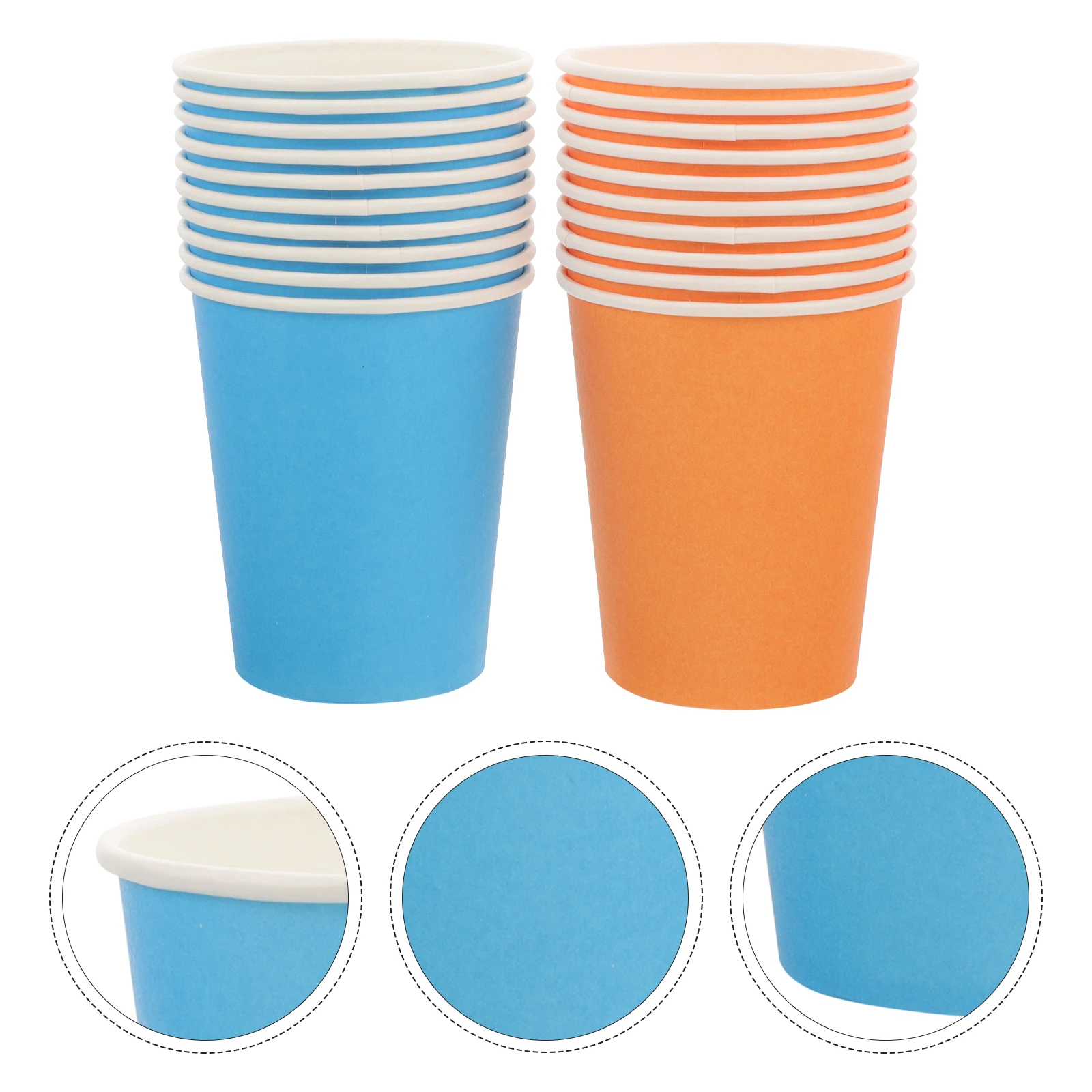 

50 Pcs Colored Paper Cups Kindergarten Supplies Craft DIY Coffee Random Party Colorful