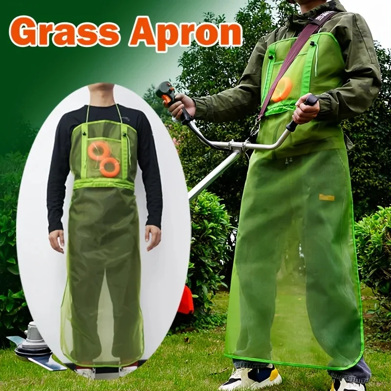 1Pcs Breathable Mesh Garden Mowing Apron With Pockets Used for Lawn Care, Landscape Beautification, Gardening Mowing Lawn