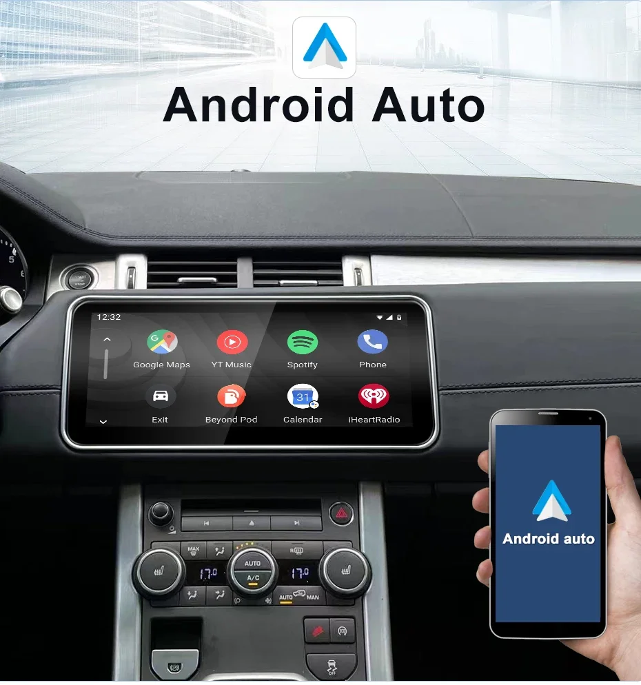 أندرويد 13.0 لسيارة رينج روفر فوغ L405 2013-2019 ترقية 12.3 بوصة CarPlay ستيريو مشغل وسائط متعددة رئيس وحدة الشاشة