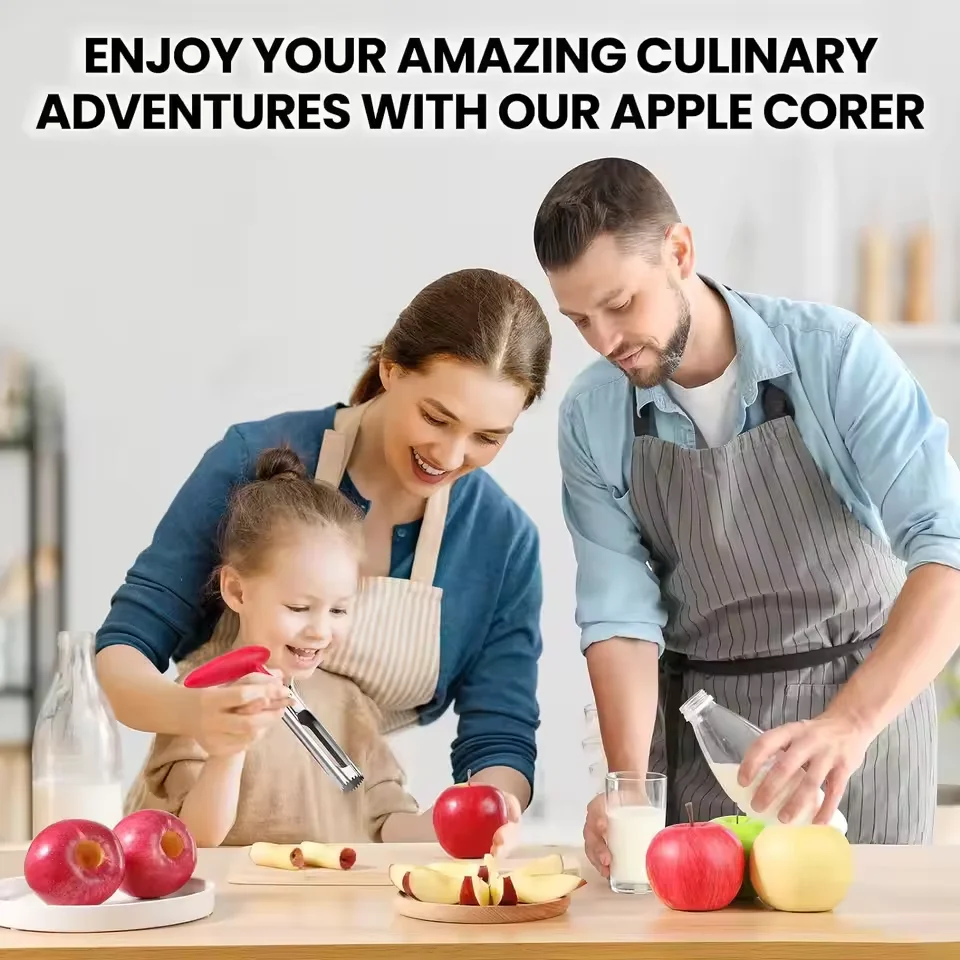 Stainless Steel Apple Corer Seed Remover Pear Slicer Seeder - Durable Kitchen Fruit Tool for Vegetable Preparation - view 5