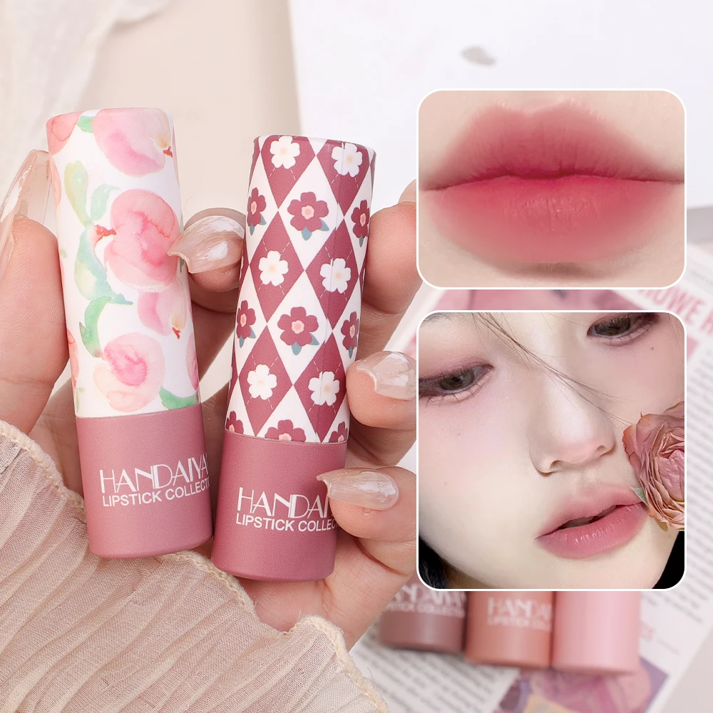 Matte Lippenstift dauerhafte wasserdichte feuchtigkeit spendende Lip gloss Antihaft-Tasse Samt nackt hoch pigmentierte Frauen Lippen tönung koreanisches Make-up