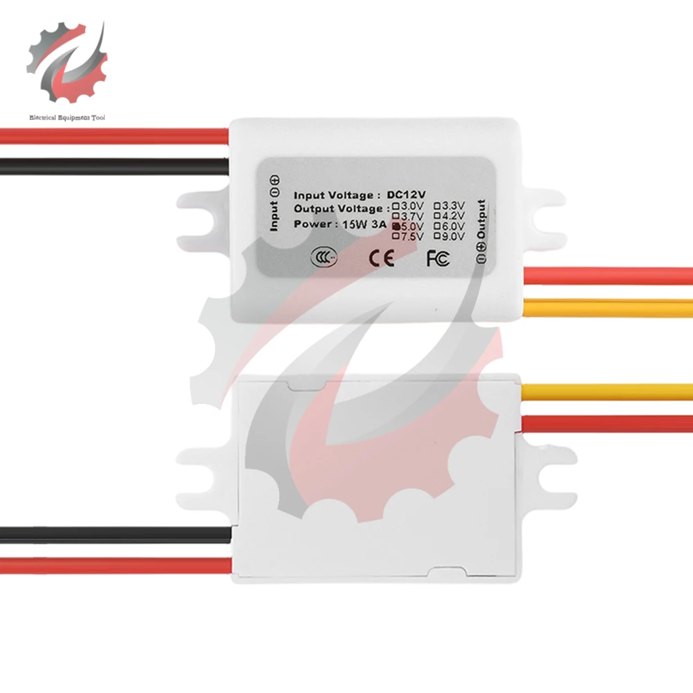 

Модуль питания постоянного тока от 12 В постоянного тока до 5 В постоянного тока, 3 А, 15 Вт, понижающий преобразователь, изолированный стабилизатор напряжения