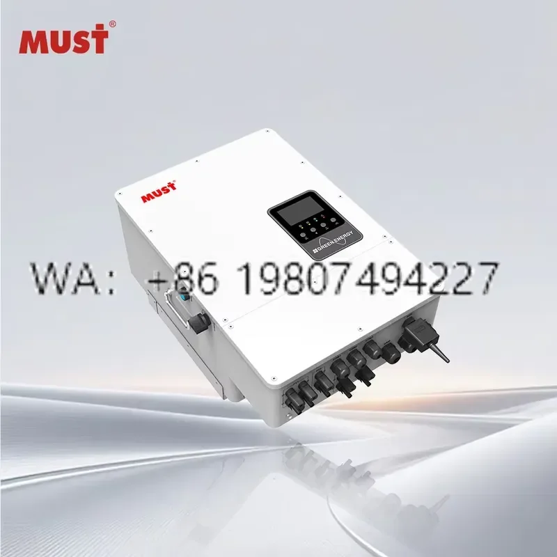 12KW Hybrid Solar Inverter Panel Kit LiFePO4 Battery MPPT Controller for Home Energy Systems CAN Communication Port Hybrid