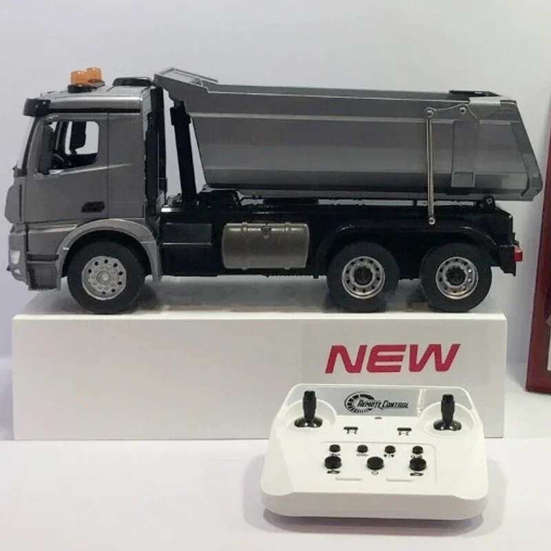 DoubleE E590 003 1/20 RC Dump Truck 6X4 Electric Lifting Remote Control Tipper Metal Gears Sounds Lights Model Vehicle RTR