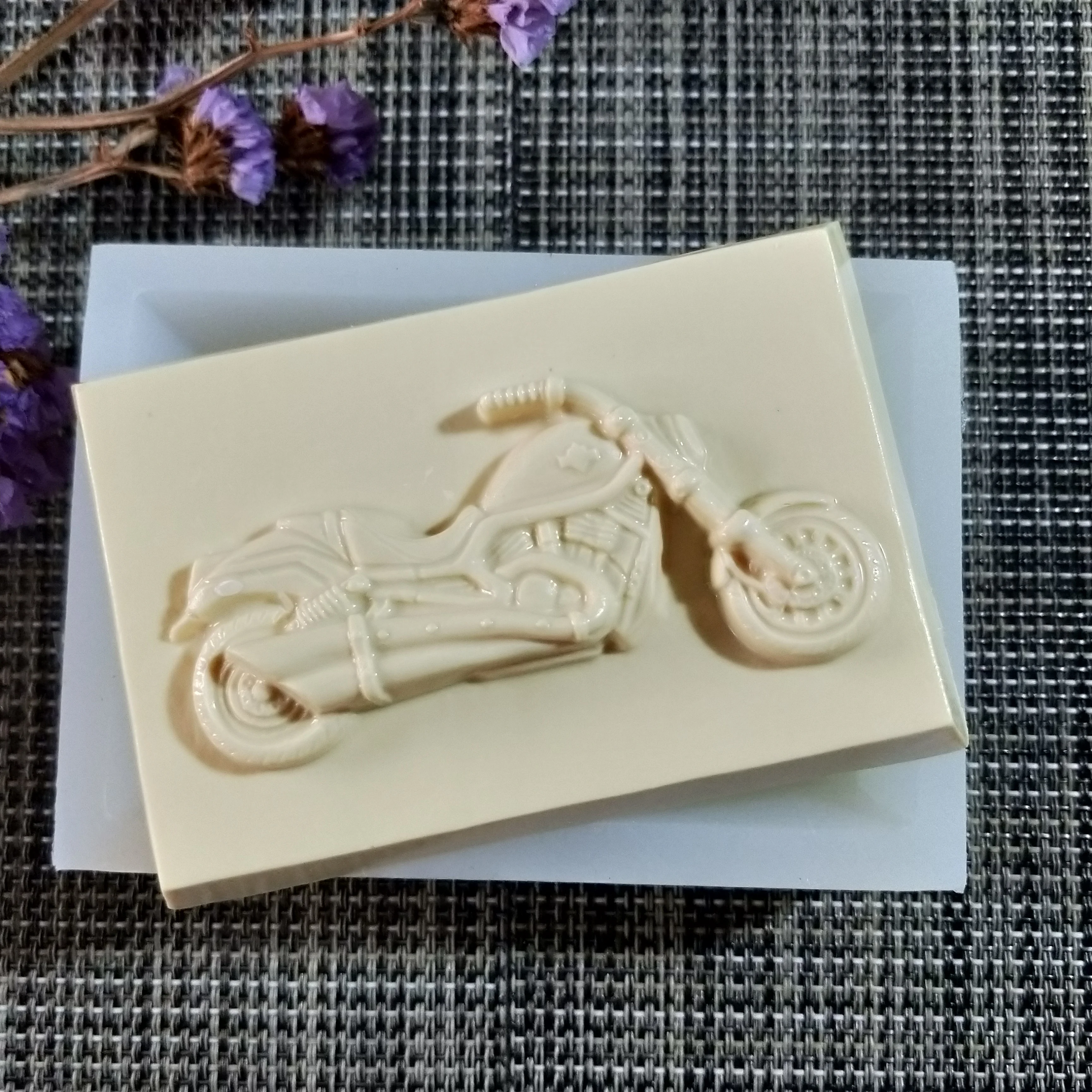 QT0159 PRZY Motorcycle Soap Mould Mold Silicone Handmade Soap Making Molds Candle Mold Silicone Resin Clay Moulds Eco-friendly