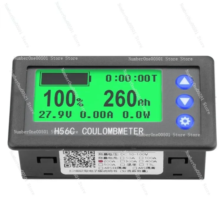 

H56CR high-precision shunt coulometer battery indicator pro battery capacity detector voltage and current power meter