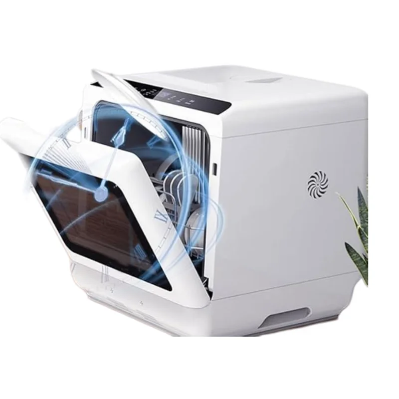 Smart Mini Dishwasher Countertop 6-8 Sets With Air Drying & Sterilization Function For Kitchen