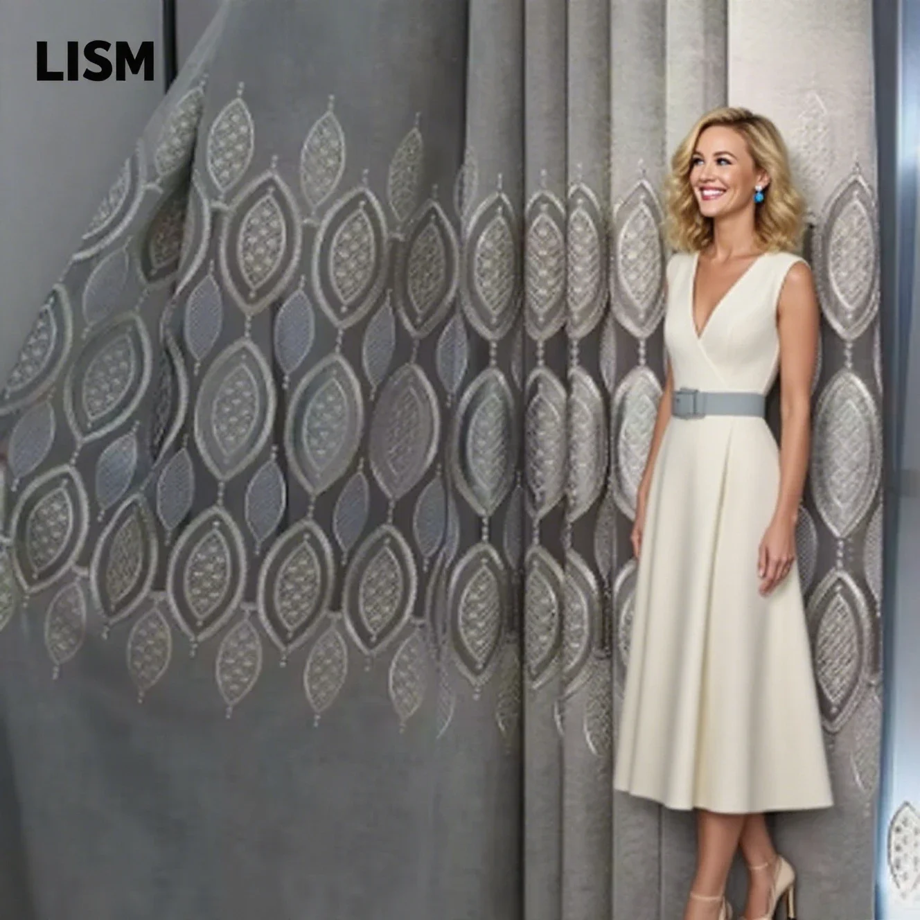 

Шторы для гостиной, спальни, светлые, роскошные, элитные, атмосферные, с полой вышивкой, серые, простые, современные, европейские, марлевые, затенения