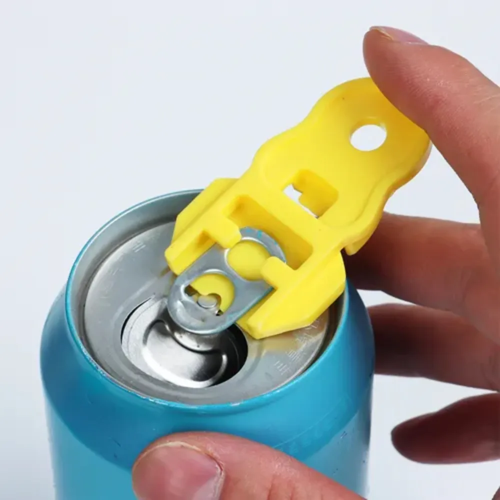 

6pcs Plastic Beverage Drink Opener with Hole Multicolor Plastic Drink Opener Labor-saving Anti-injury Hands Can Opener Home Bar