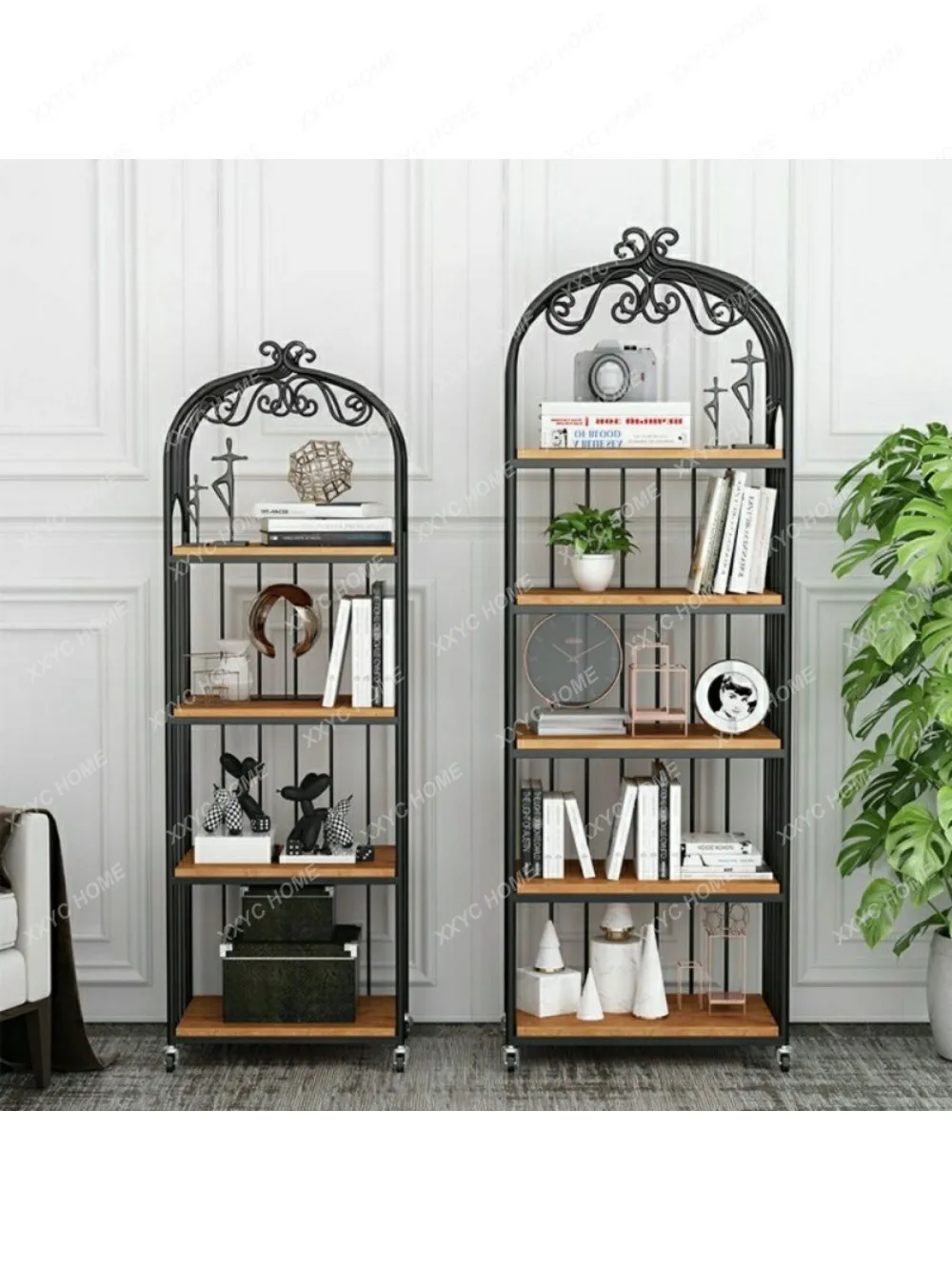 Bird Cage Storage Rack Floor Living Room Balcony Decoration Shelf Partition Multi-Layer Storage Rack