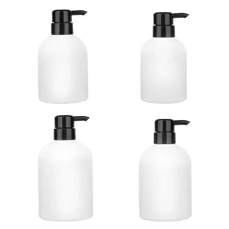 300-600ml White Plastic PE Mousse Bottle Facial Cleanser Press Foaming Bottle Empty Lotion Shampoo Soap Liquid Dispenser