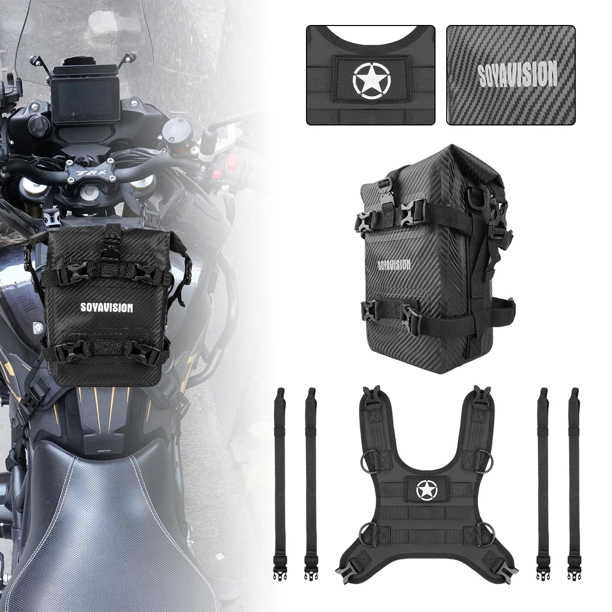 

Suitable For BMW R1200GS R1250GS ADV motorcycle crash barrier bumper storage bag Tank side mounting bag side mounting base