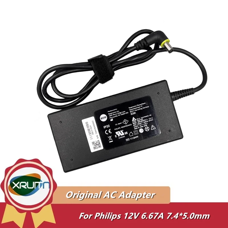 Oryginalny zasilacz MDS-080AAS12 A 12V 6.67A 80W do PHILIPS Dorma 200 500 CAX500T12 DreamStation, zasilacz ADE022 1118499