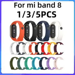 For Xiaomi Band 8 Silicone Watch Band Wiith Metal Connecting Port Quick Release Watch Strap Replacement Watch Band For Mi Band 8