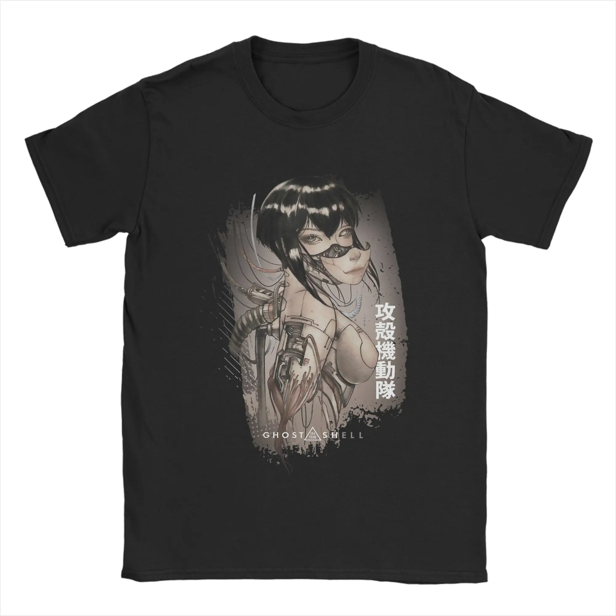 

Major Kusanagi GiTS Ghost in the Shell T Shirt Summer Style T-Shirts 100 Cotton Harajuku Tshirt For Mens Short Sleeves Tops