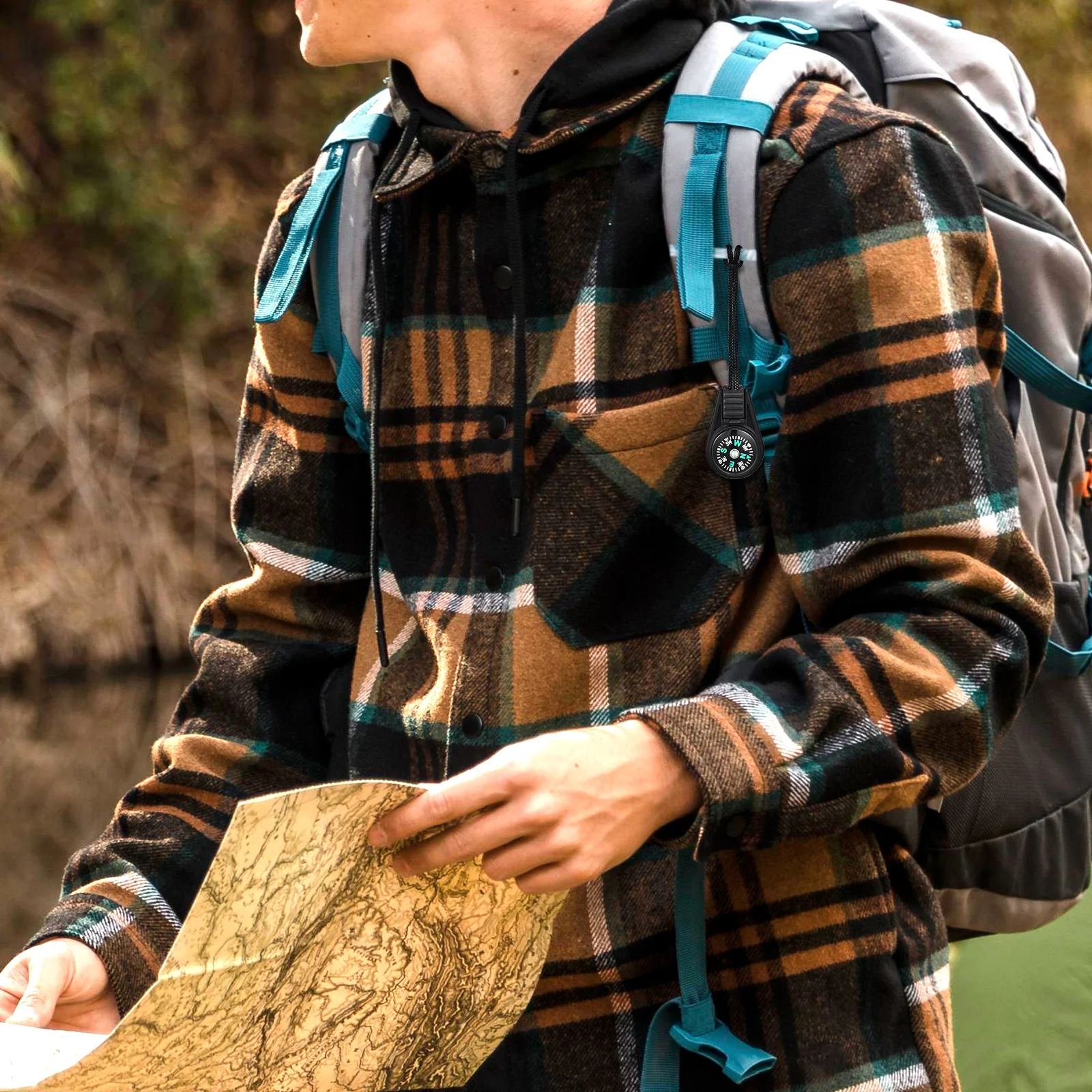 

20 pcs Mini Compass Outdoor Navigation Tool Portable Pocket Compass For Hiking Camping Climbing Survival Gear Set Lanyard