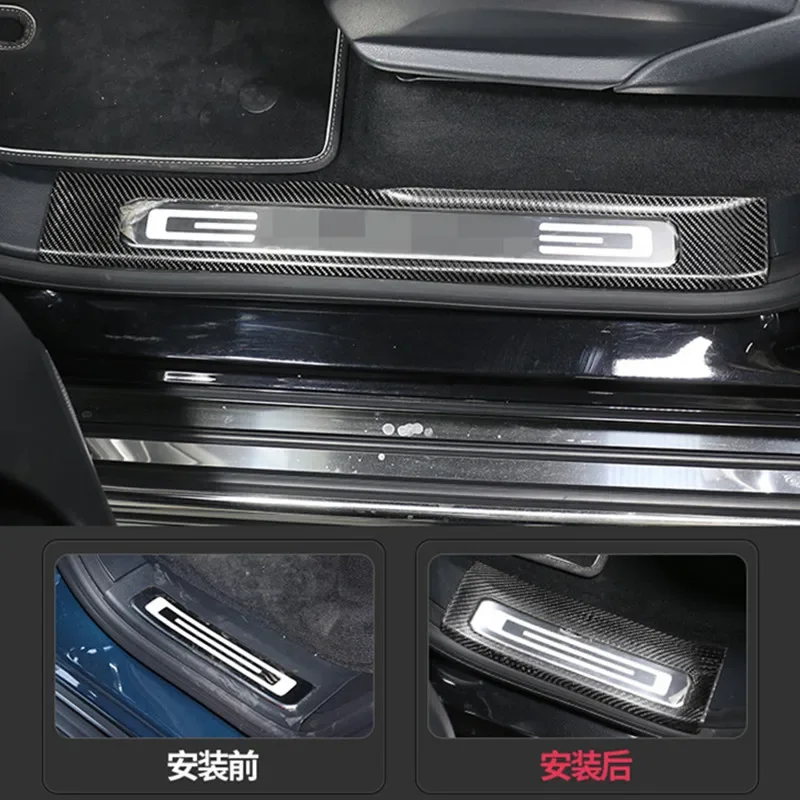 For The New Mercedes-Benz G-Class G500, G63, G350, G400, G450, And G550, With Carbon Fiber Door Sill Guards And Welcome Pedals