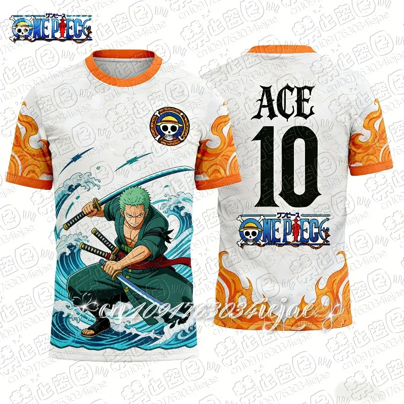 2026 Anime One Piece Luffy Sonderedition Fußballtrikot T-Shirt Herren Fußball Sport T-Shirt Kinder Cartoon Kurzarm-Oberteil