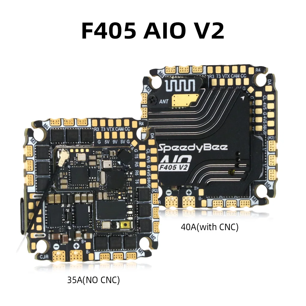 SpeedyBee F405 AIO V2 35A 40A Stack Flight Controller Betaflight BLHeli_S ESC 5V/9V 1.5A BEC  for RC FPV Racing Drone