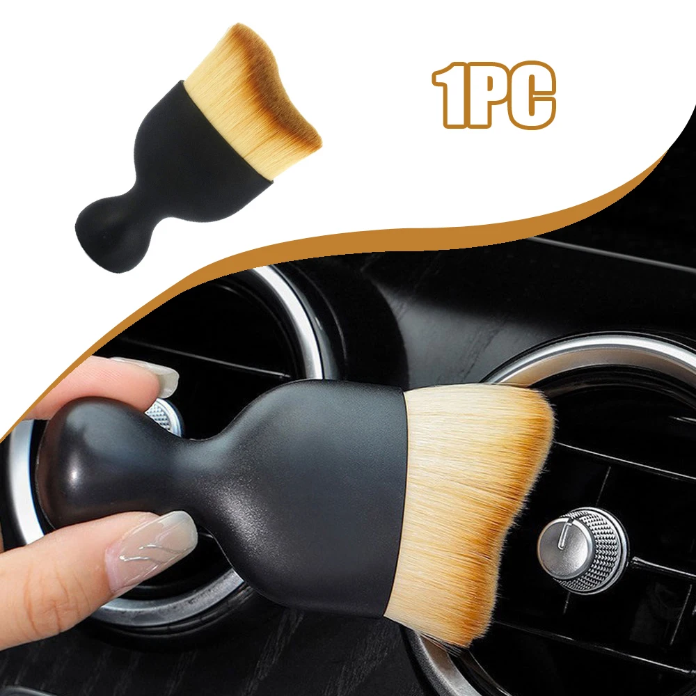 

1pc Car Air Conditioner Air Outlet Brush Car Crevice Dust Removal Brush Car Cleaning Brush Tool Auto Interior Accessories