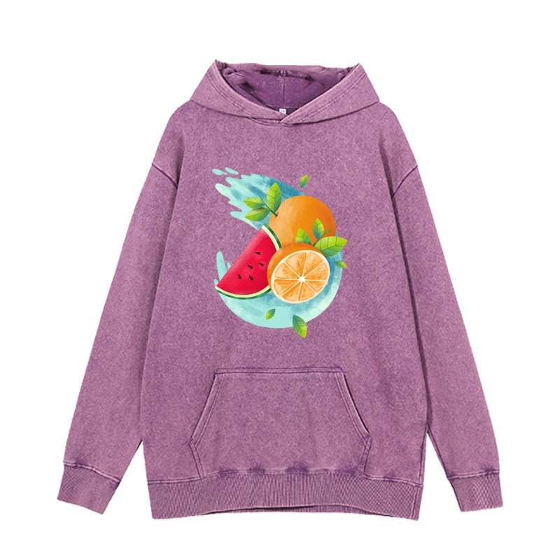 

Hoodie summer fruit colorful trend long sleeve sweater