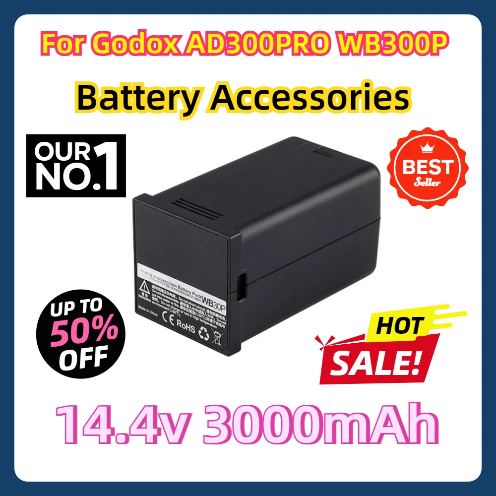 

For Godox AD300PRO WB300P Battery Accessories