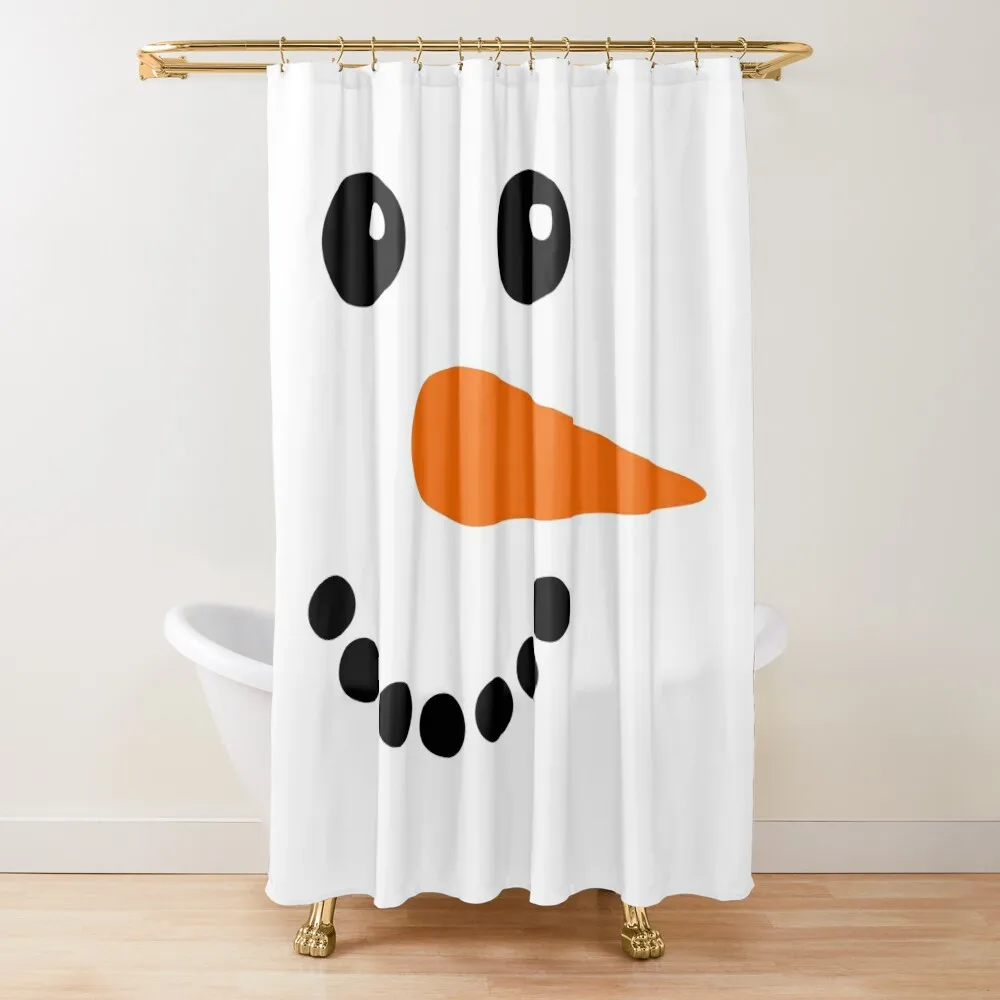 

snowman face Shower Curtain Bathroom Accessories Bathroom Decor Anti-Mold Waterproof Shower Shower Bathroom Curtain