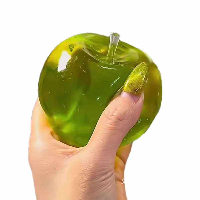 

Blue Maltose Green Apple Squishy Toys Anti Stress Sensory Fidgets Toy Soft Simulated Transparent Slow-rebound Decompression Toys