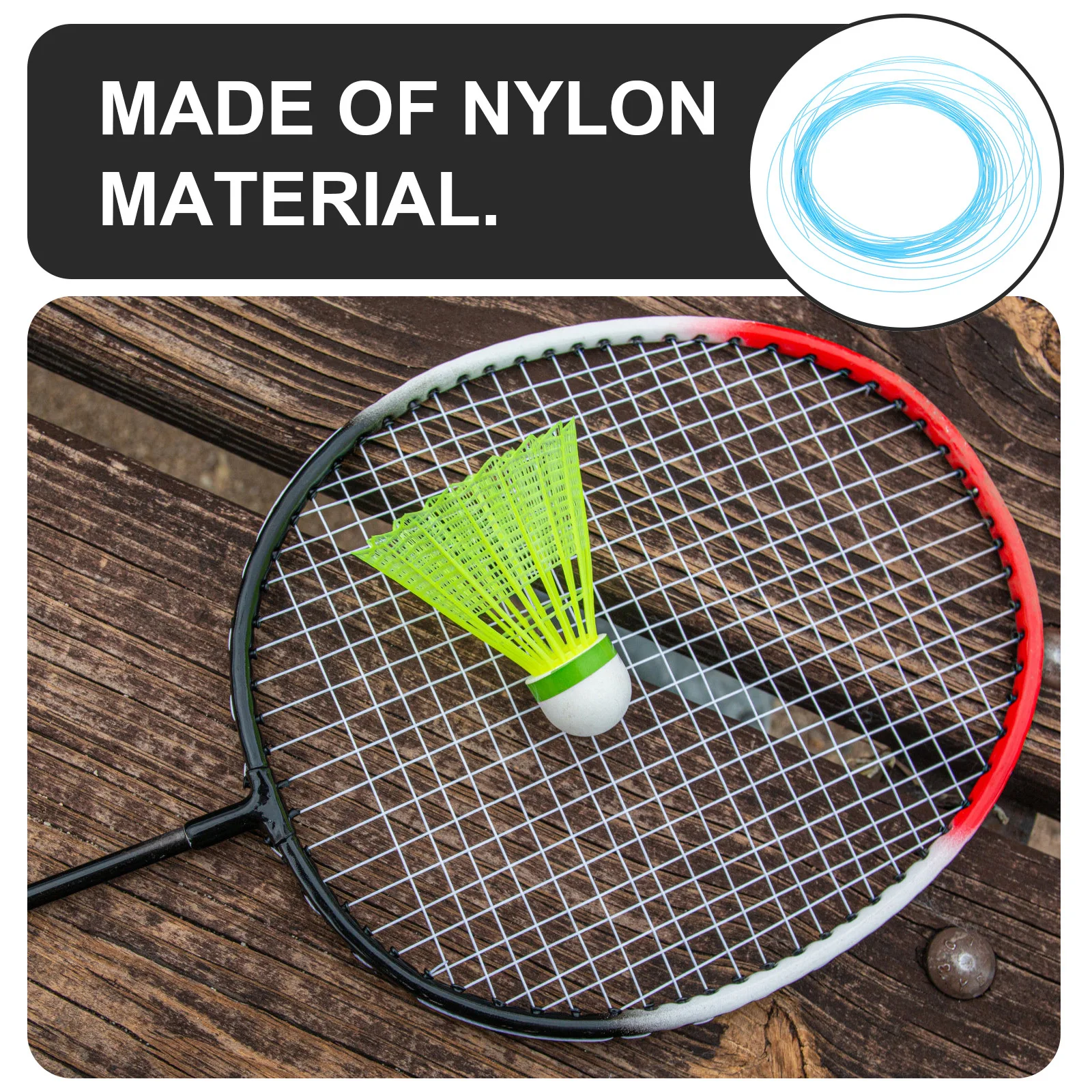 

Badminton String Line High Durability Elasticity Reduces Breakage Maximizes Playtime Versatile All Levels Tennis String