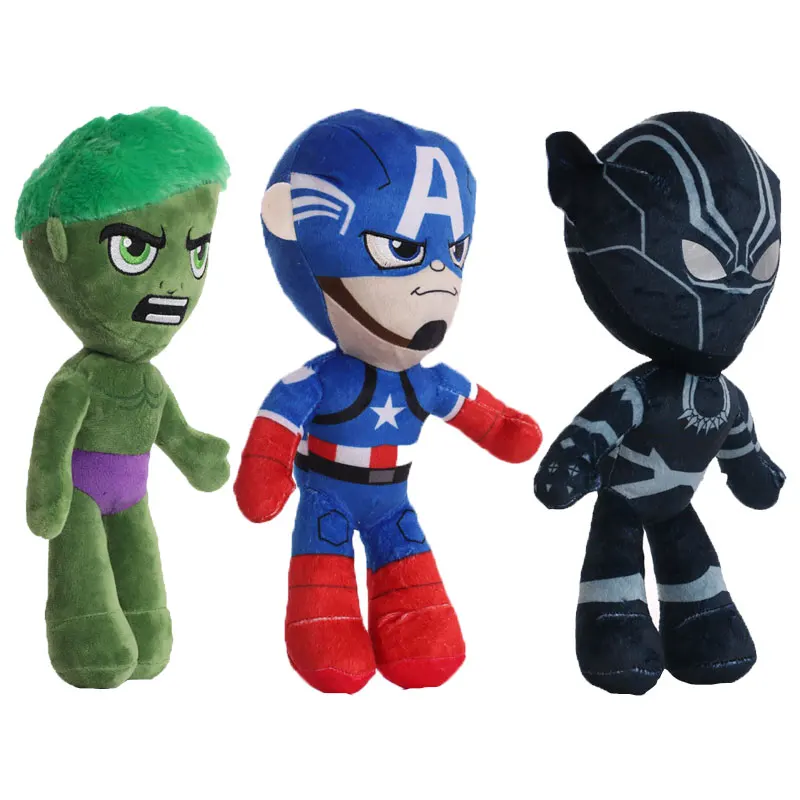 12 Style Avengers Marvel Plush Toys Groot Captain America Spiderman Iron Man Dolls Stuffed Plush Cute Doll Birthday Idea Gift