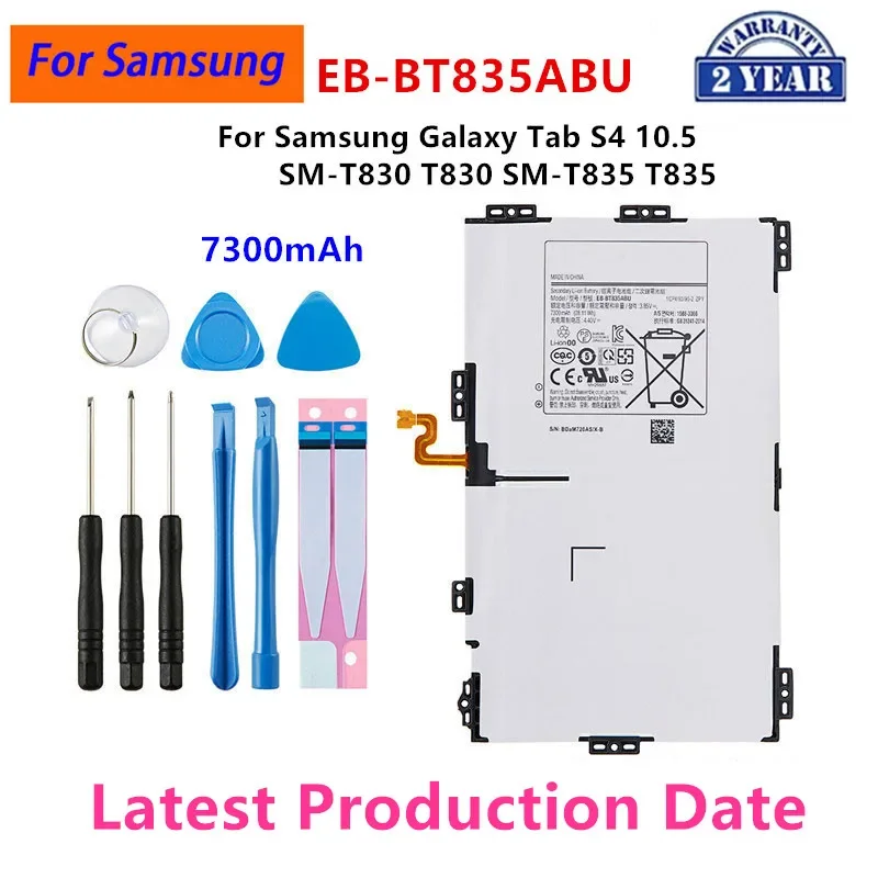 Brand New EB-BT835ABU 7300mAh Tablet Replacement Battery For Samsung Galaxy Tab S4 10.5 SM-T830 T830 SM-T835 T835