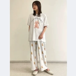 Pajama Room Wear ladies Women Pajamas Cute Sleepwear Lounge Wear Short Set Trousers  Modal （with tags）