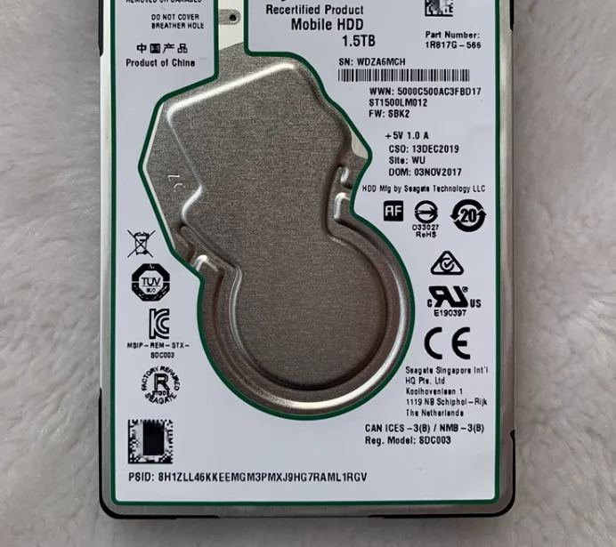 

For ST1500LM012 1.5T 128M 2.5-inch 7mm laptop hard drive