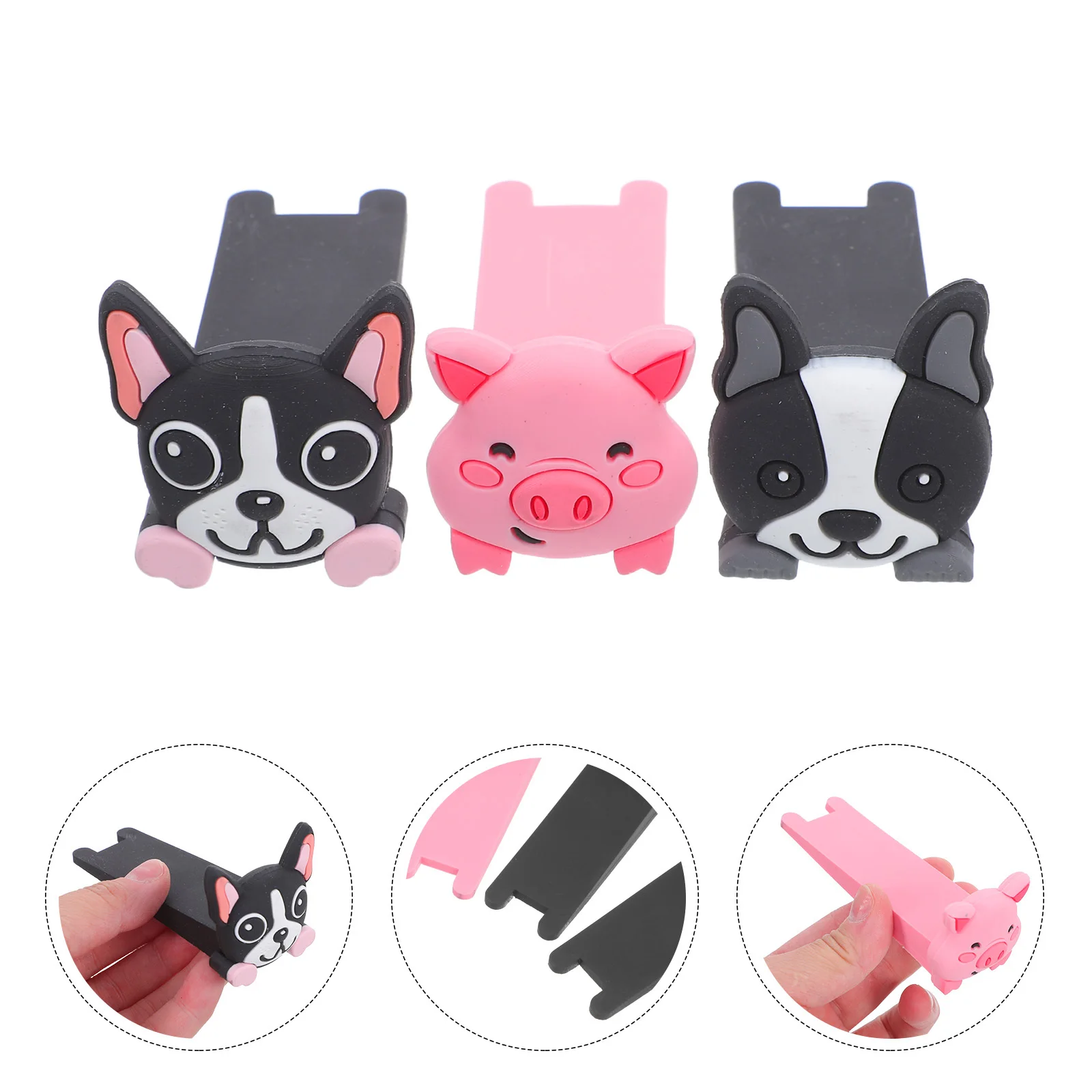 

3pcs Animal Door Wedge Cute Cartoon Stopper Anti-Slam Protection For Home Office Floor Decorative Wall Protector Baby Pet Hand