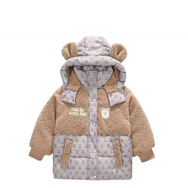 Girls Coat Overcoat Jacket Windbreak Outerwear 2024 Pretty Winter Autumn Warm Cotton School Sport Teenagers Children\'s Clothing