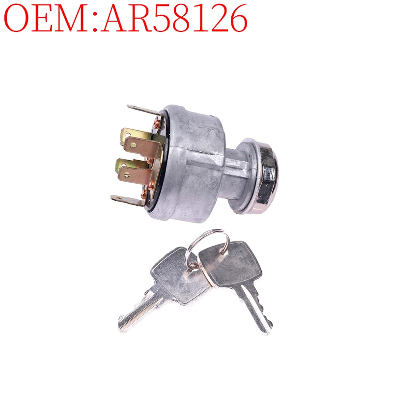 

Harvester Agricultural Machinery Accessories AR58126 Start Ignition Switch (With Key) for John Deere 2255 2950 2350 322 330 332