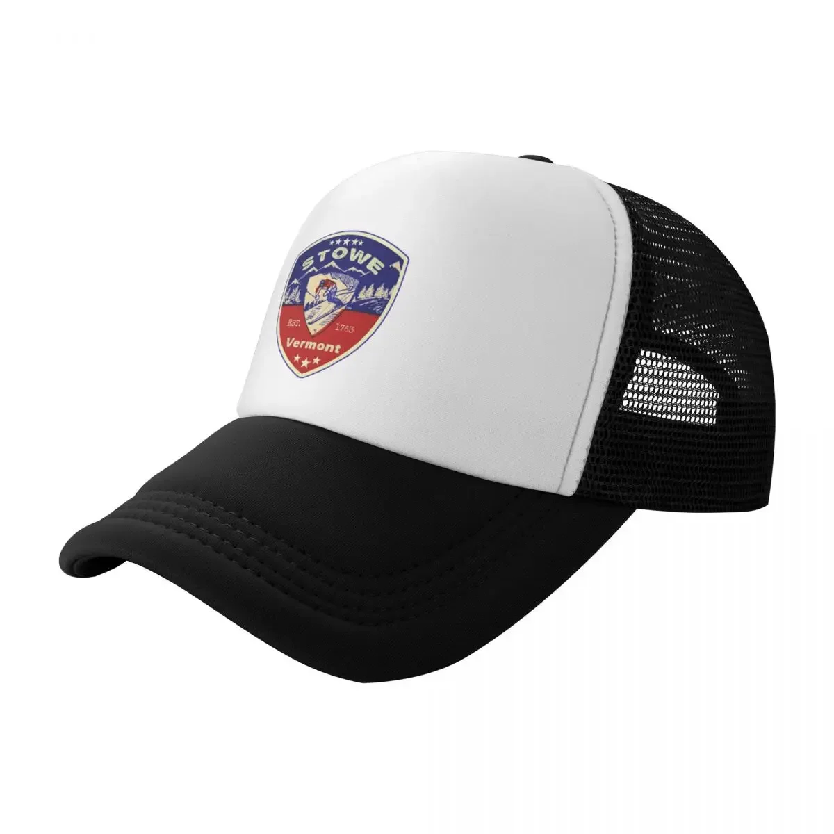 

Stowe Vermont Skiing Ski Mountains Skier VT Baseball Cap party Hat New Hat Hat Luxury Brand |-F-| Boy Women's