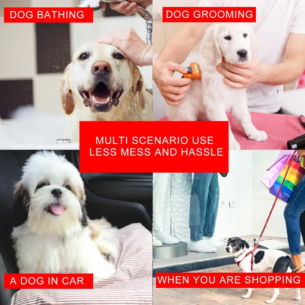 Durable Adjustable Dog Bathing Tether Suction Cup Soft Nylon Grooming Tub Restraint Cat Restraint Bathing Helper