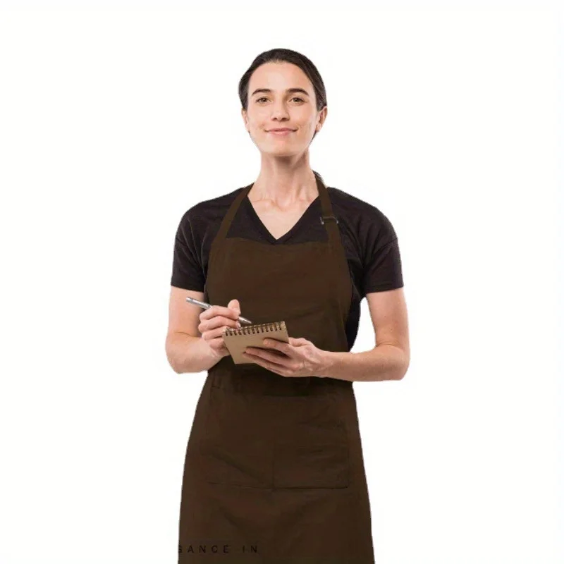 

Униформа Фартук Кафе Флорист Простой комбинезон с шеей Бытовой кухонный фартук